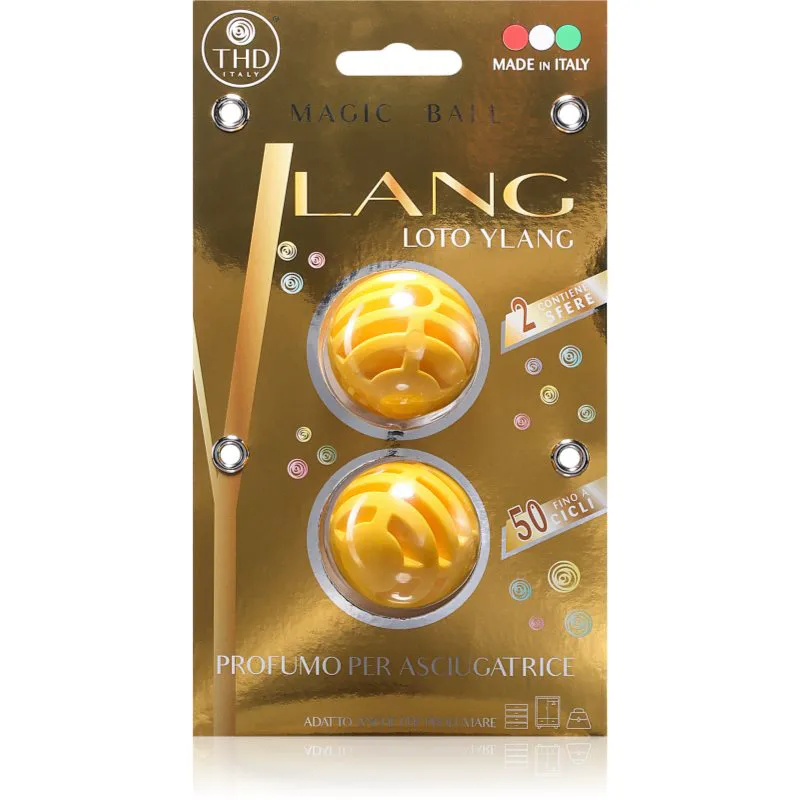 THD Lang Loto Ylang αρωματικές μπάλες στεγνωτηρίου 2 τμχ