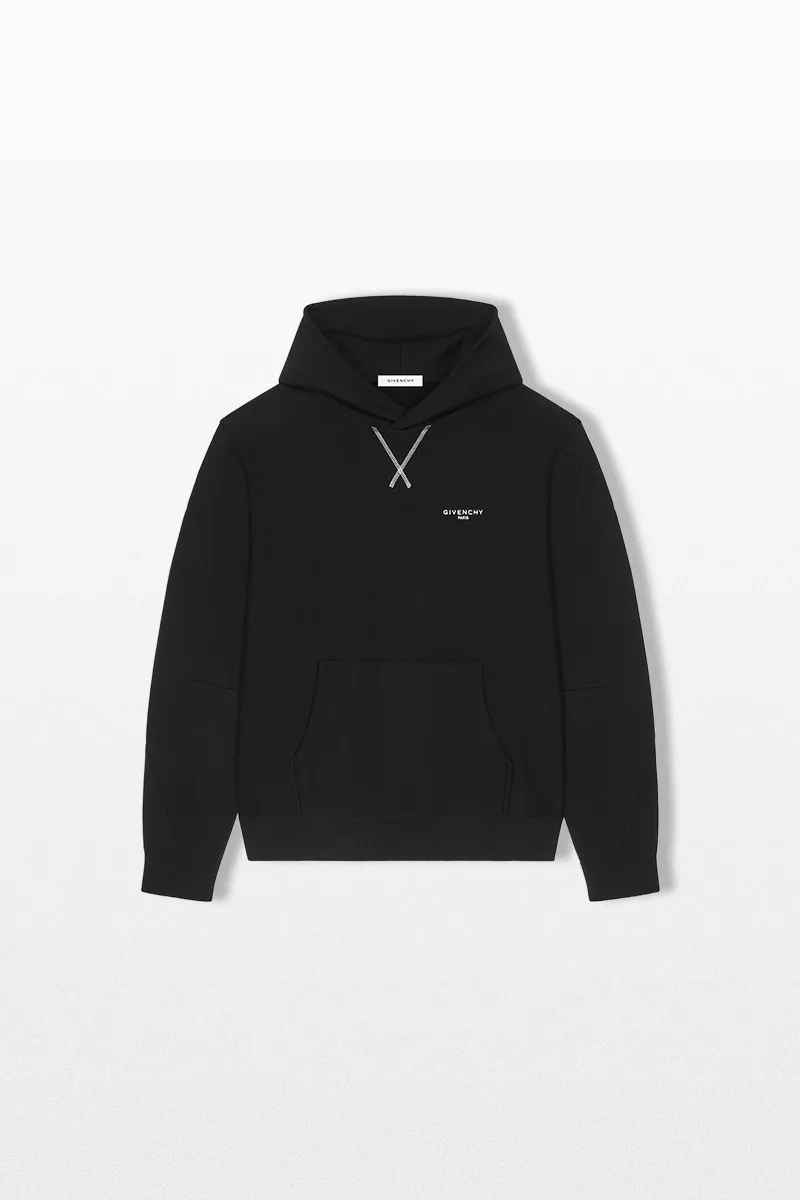 GIVENCHY Ανδρικό Μαύρο Couture Seam Hoodie