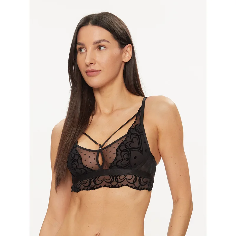Hunkemöller Σουτιέν τοπ Pippa 204763 Μαύρο