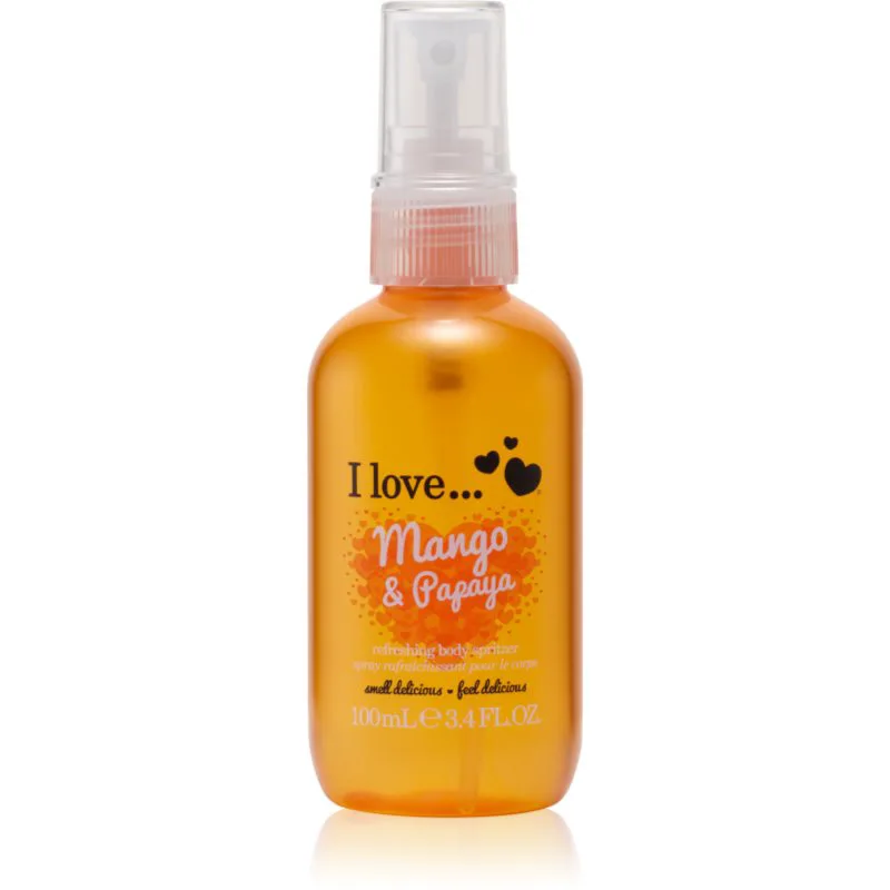 I Love Mango & Papaya δροσιστικό σπρεϊ σώματος για γυναίκες 100 ml