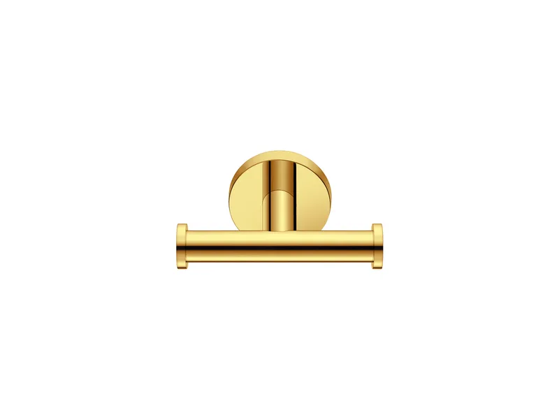 Διπλό Άγκιστρο Sanco 121218-PVD-02PL PVD Golden Brass Polished