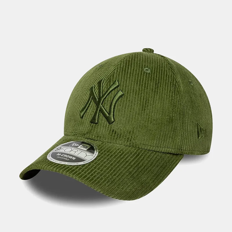 NEW ERA NEW YORK YANKEES MBL CORD GREEN 9FORTY M-CROWN ADJUSTABLE CAP ΠΡΑΣΙΝΟ