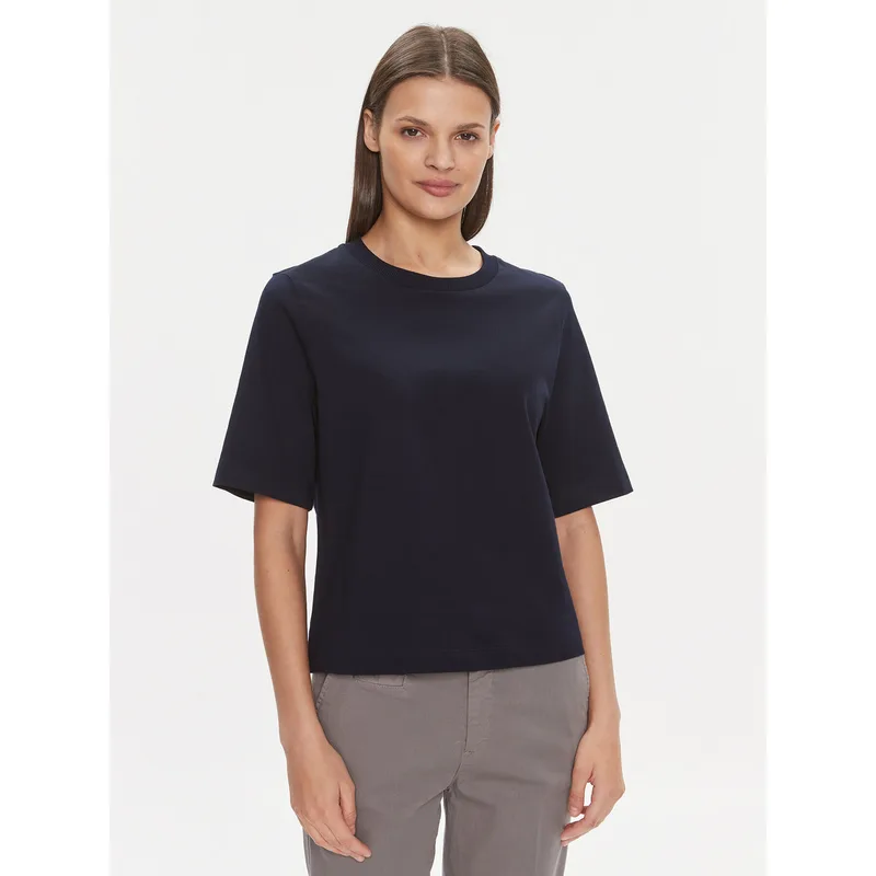 United Colors Of Benetton T-Shirt 3BL0E17G5 Σκούρο μπλε Boxy Fit