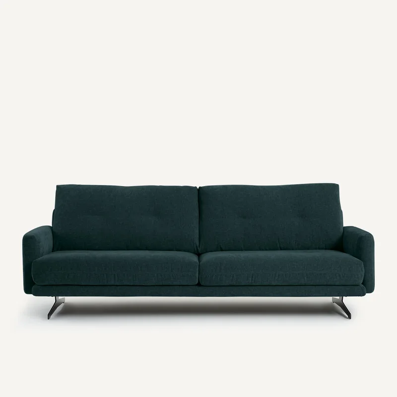 Καναπές από βελούδινο chenille Μ95xΠ201xΥ81cm
