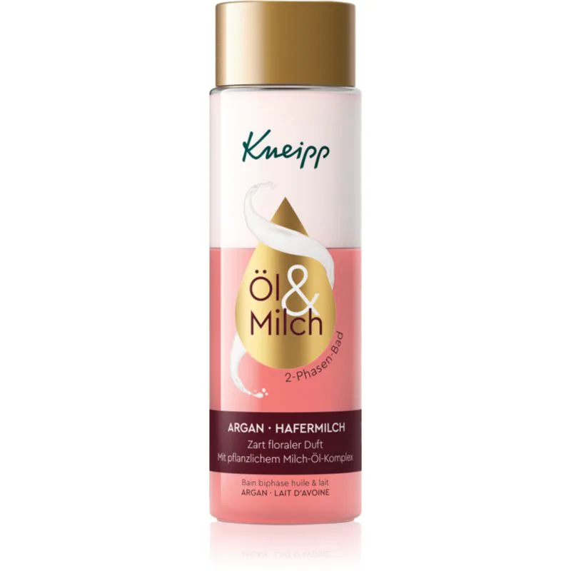 Kneipp Argan Oil & Oat Milk Έλαιο μπάνιου δύο φάσεων 250 ml