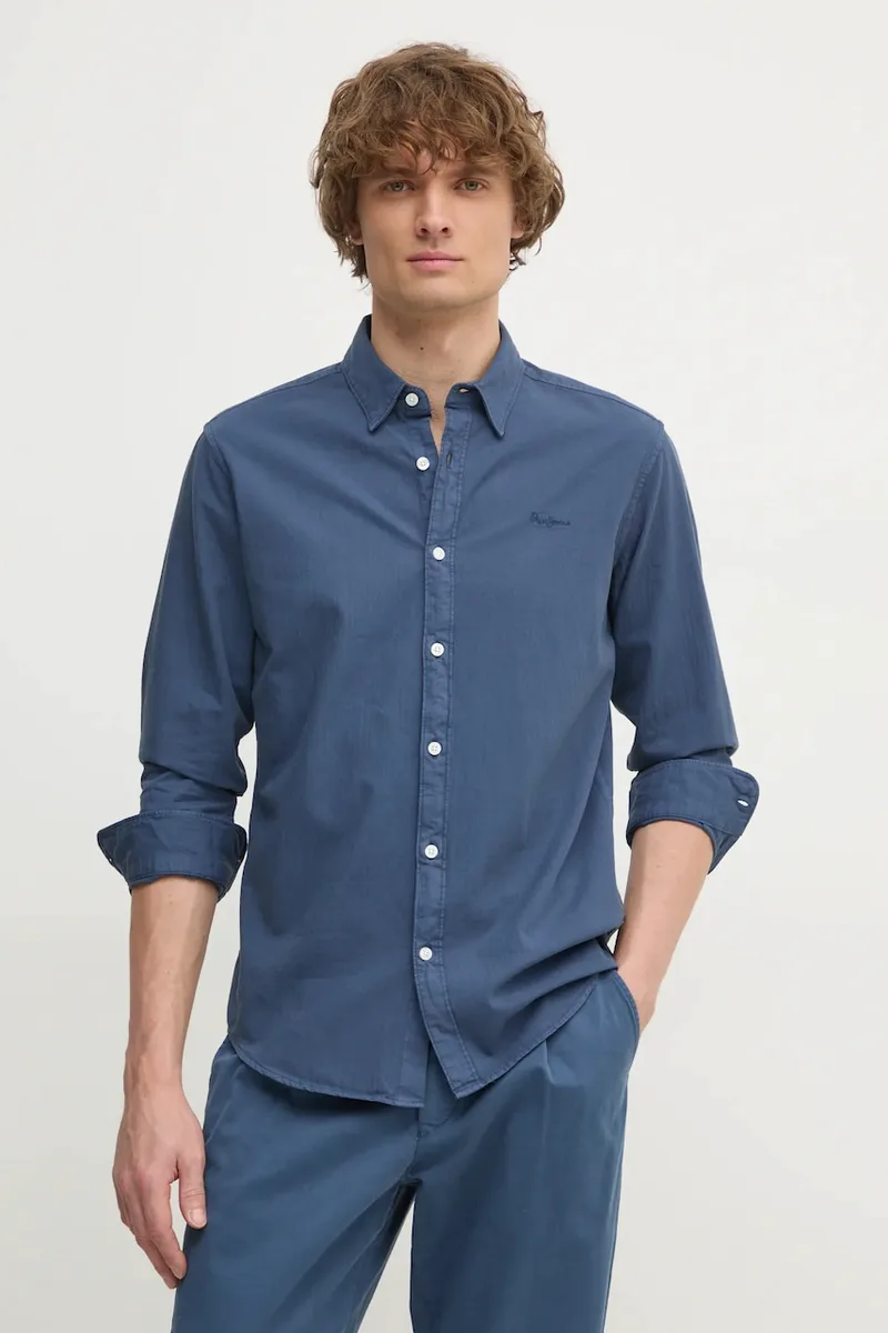 Βαμβακερό πουκάμισο Pepe Jeans