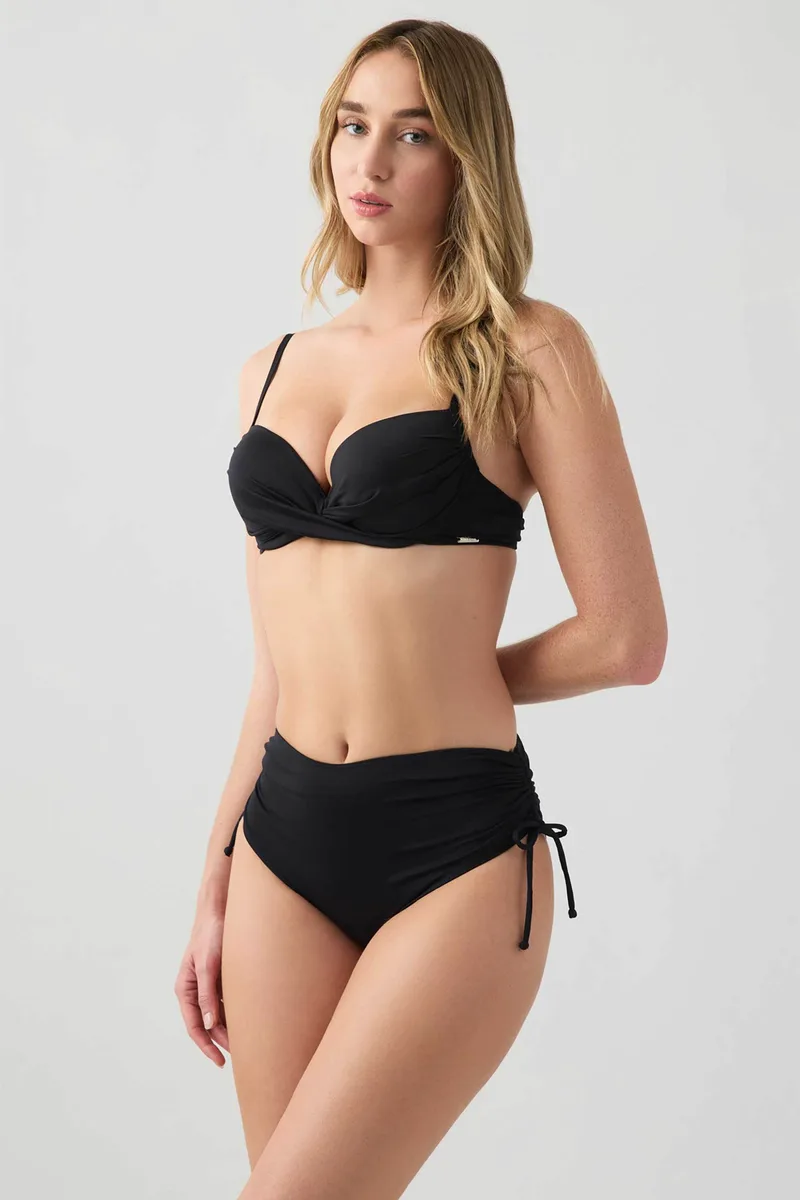 Minerva γυναικείο μαγιό μπικίνι τοπ Push Up Bra Soft Cup D - 90-9135D-002-045 Μαύρο