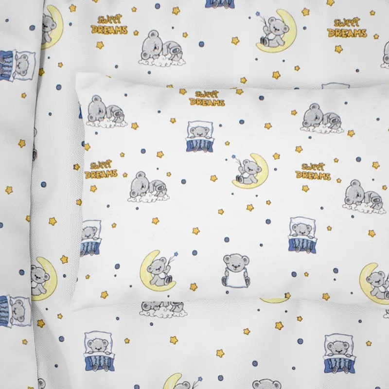 Παιδική Μαξιλαροθήκη Dimcol Sweet Dreams 554 White-Sky Blue 50x70