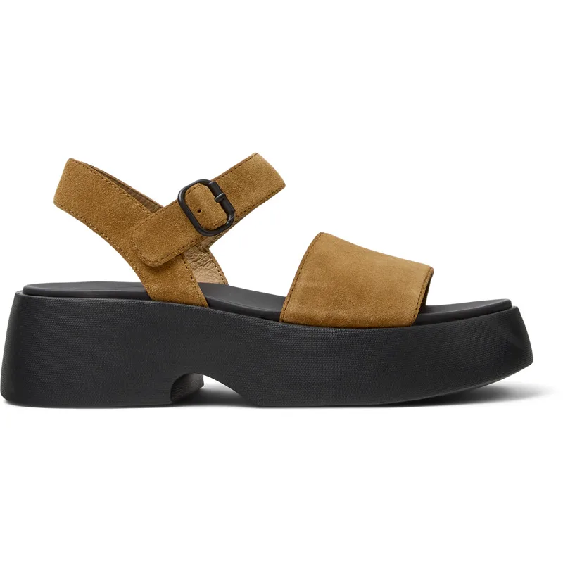 CAMPER Tasha - Πέδιλα Για Γυναικεία - Καφέ, Μέγεθος 38, Suede