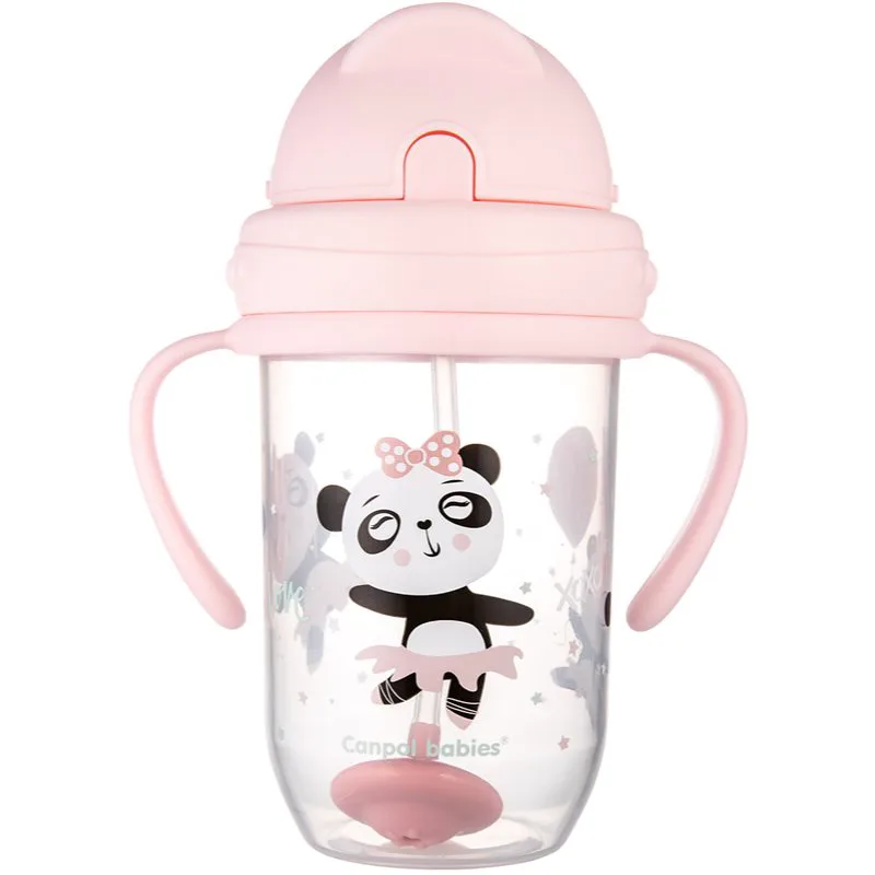Canpol babies Exotic Animals Cup With Straw κύπελλο με καλαμάκι 270 ml
