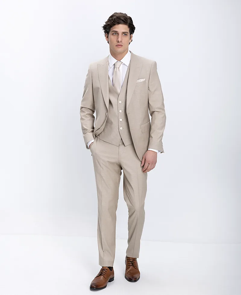 Boss Ανδρικό Κοστούμι Τριών Τεμαχίων Slim Fit