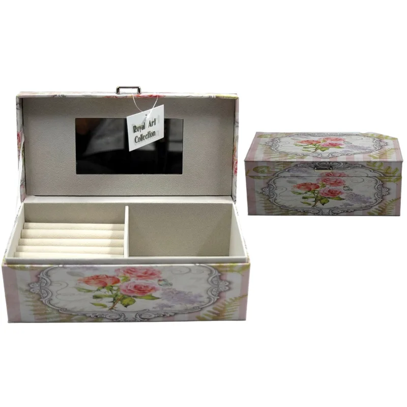 Μπιζουτιέρα Ξύλινη Μπεζ 25,7x14x10,7εκ. Royal Art INX4/3141C (Υλικό: Ξύλο, Χρώμα: Μπεζ) - Royal Art Collection - INX4/3141C