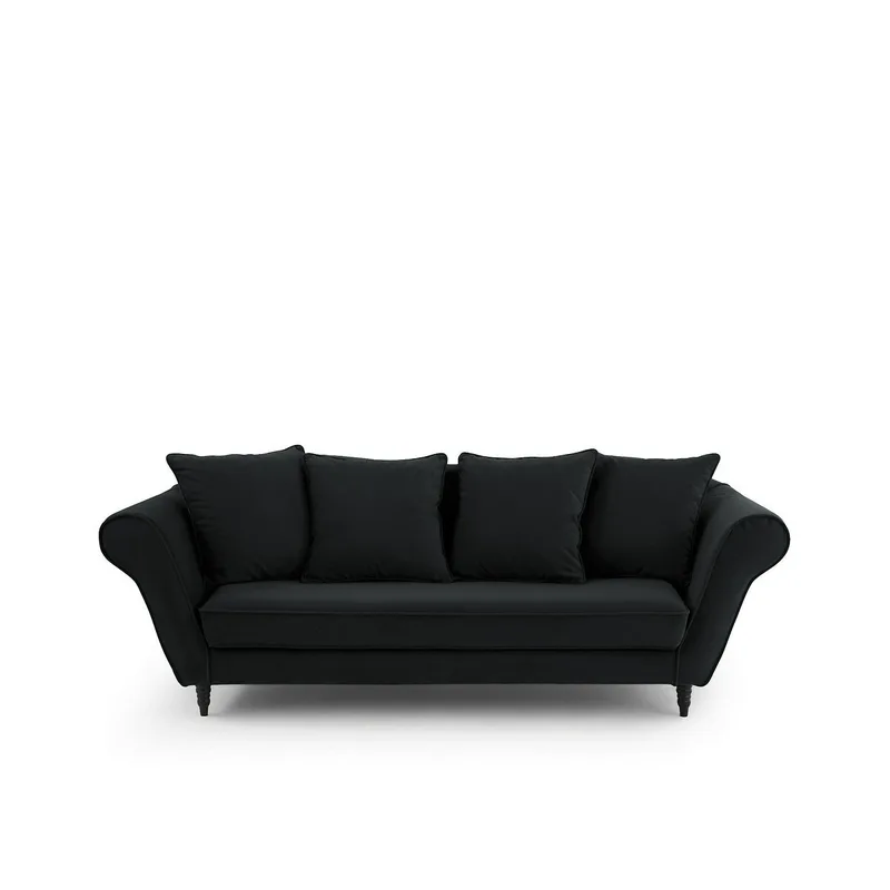 Καναπές από βελούδο Μ92xΠ238xΥ88cm
