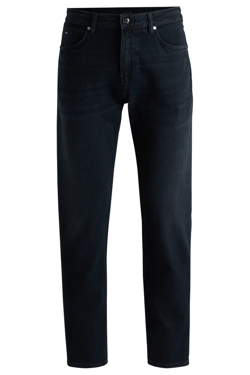 ΑΝΔΡΙΚΟ DENIM ΠΑΝΤΕΛΟΝΙ H-RE.MAINE ΣΤΕΝΗ ΓΡΑΜΜΗ ΜΑΥΡΟ