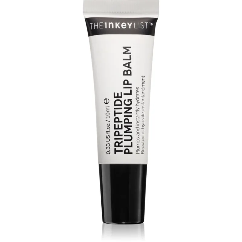 The Inkey List Tripeptide Plumping Lip Balm Βάλσαμο για χείλη για αύξηση του αποτελέσματος απόχρωση Clear 10 ml