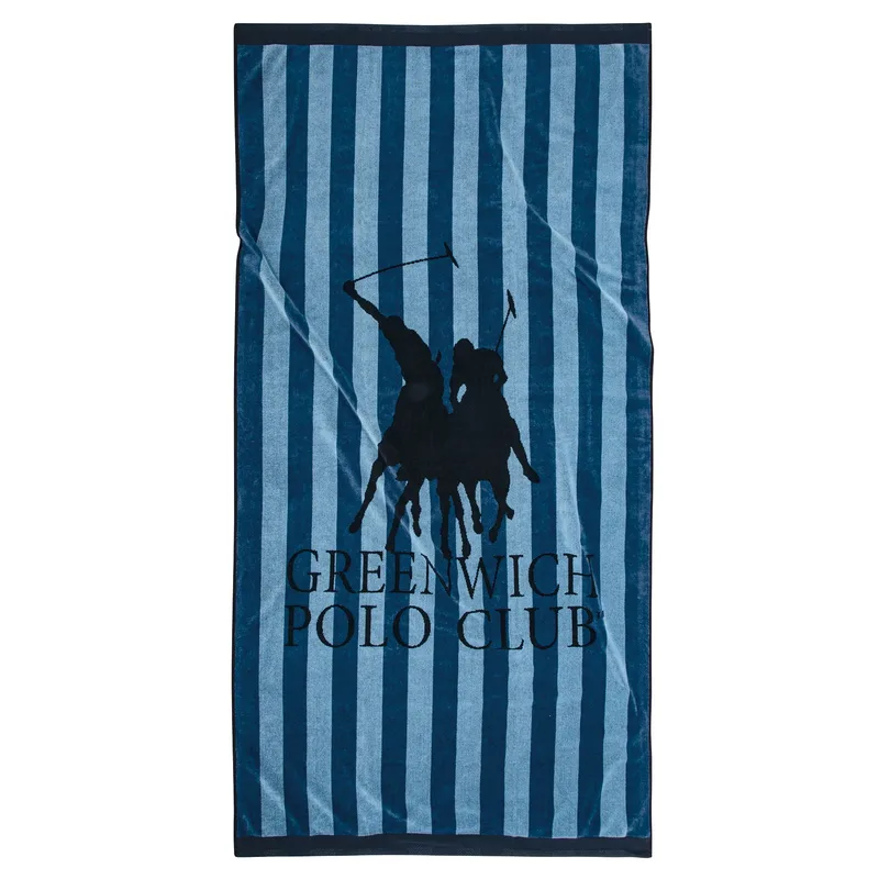 Greenwich polo club πετσετα θαλασσησ 90χ180 3855 μπλε