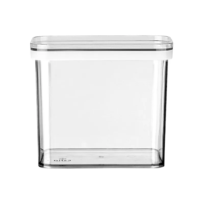 Estia Δοχείο Αποθήκευσης Πλαστικό 1650Ml Διαφανές Στοιβαζόμενο