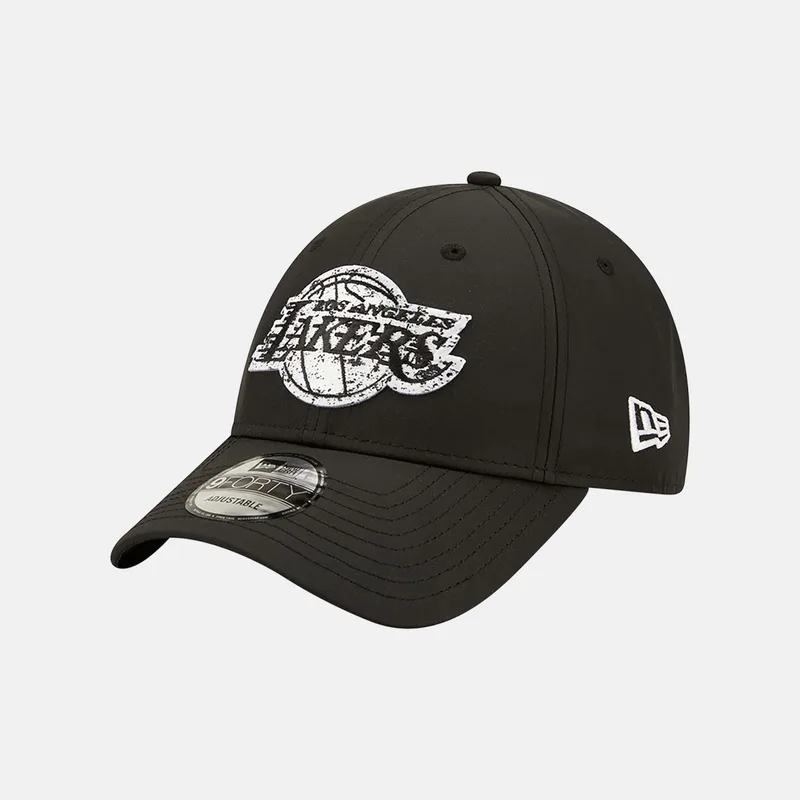 LA LAKERS BLACK AND WHITE 9FORTY CAP ΜΑΥΡΟ