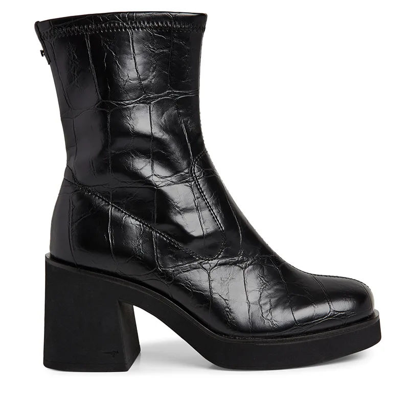 TAMARIS BOOT 1-25313-45 028 BLACK CROCO