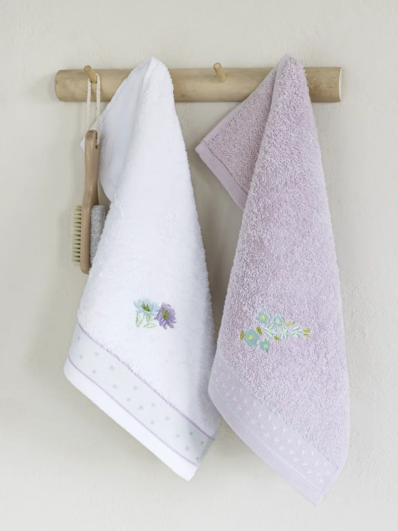 Σετ Πετσέτες 2 Τεμαχίων Nima Lavender 30x50,30x50