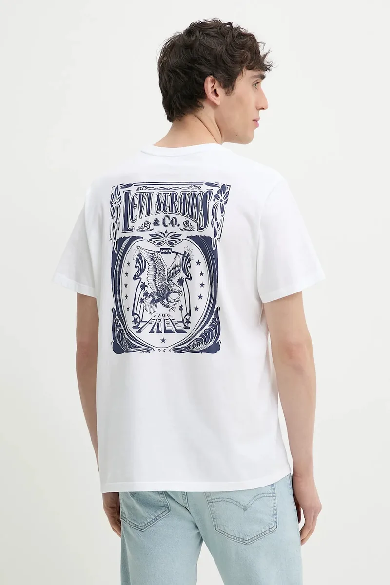 Βαμβακερό μπλουζάκι Levi's GRAPHIC CREWNECK TEE