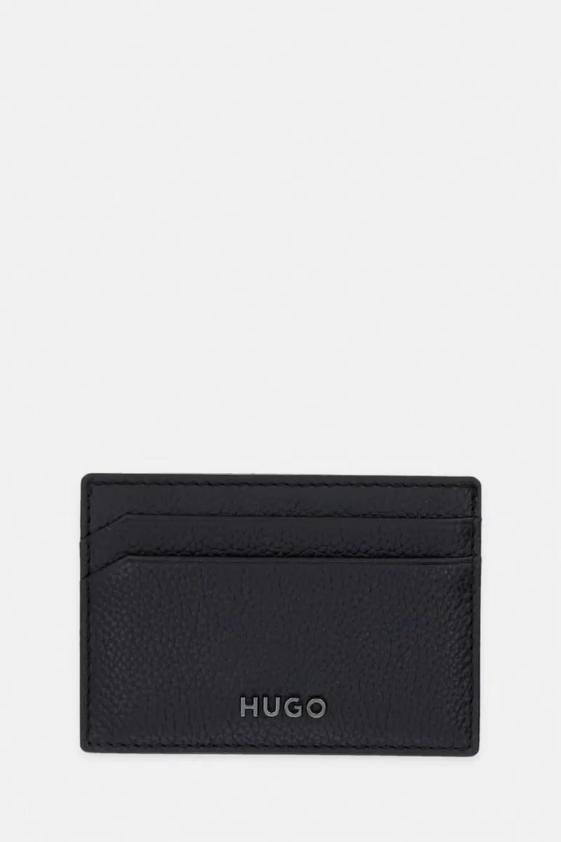 HUGO θήκη για κάρτες ανδρική δερμάτινη HUKE_Cardcase