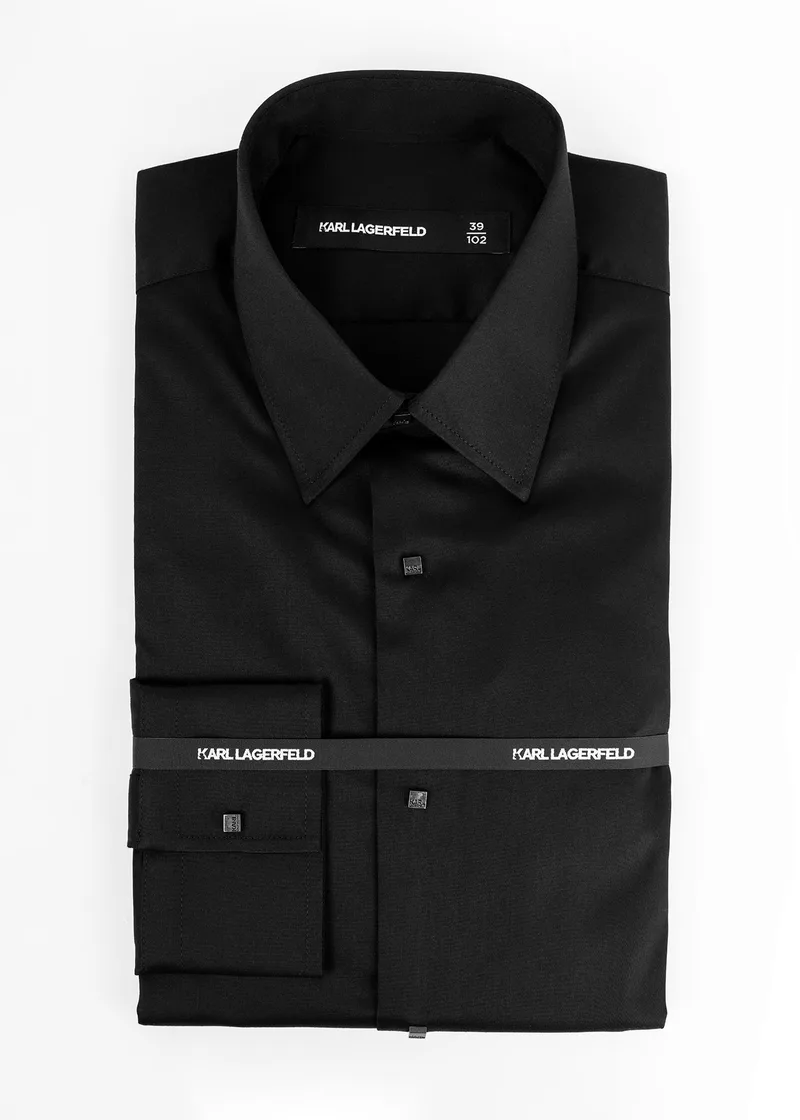 Karl Lagerfeld Πουκάμισο της σειράς Basic - 605000 552602 990 Black