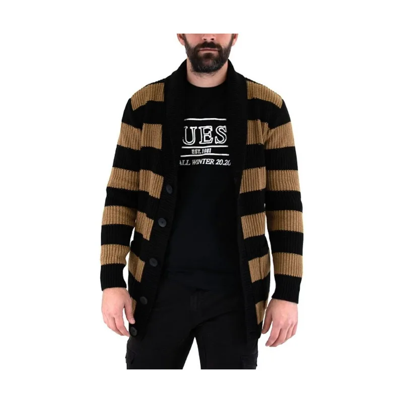 Μπουφάν / Ζακέτες Raspini V NECK STRIPE KNIT CARDIGAN MEN