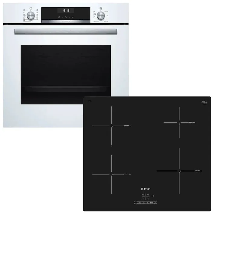 Bosch HBA5570W0 Φούρνος + PIE611BB1E Εστία PIE611BB1E