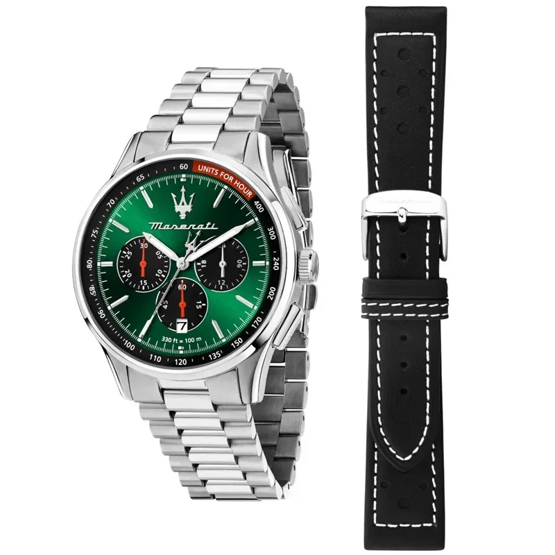 Σετ δώρου ανδρικό ρολόι Maserati Sorpasso Stainless Steel Bracelet R8873624002 R8873624002 Ατσάλι