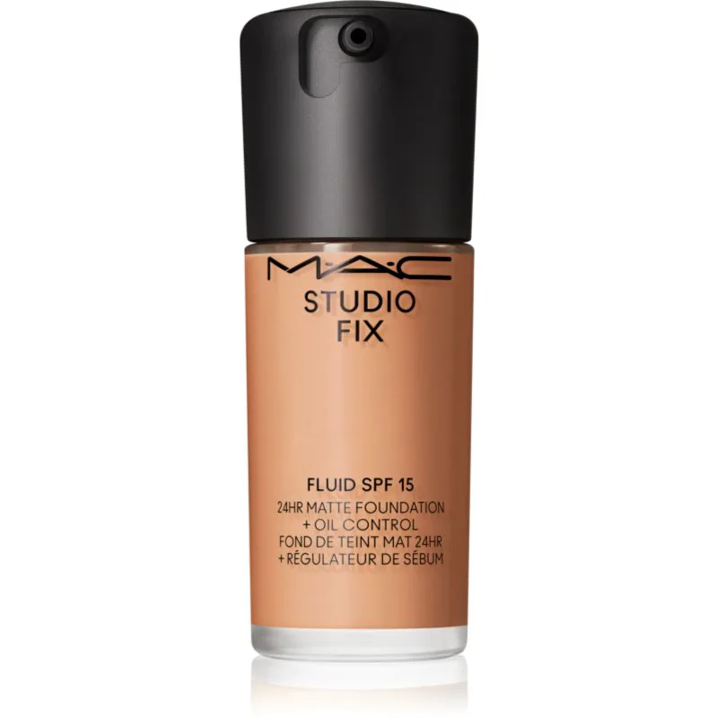 MAC Cosmetics Studio Fix Fluid SPF 15 24HR Matte Foundation + Oil Control ματ μεικ απ SPF 15 απόχρωση NC44 30 ml