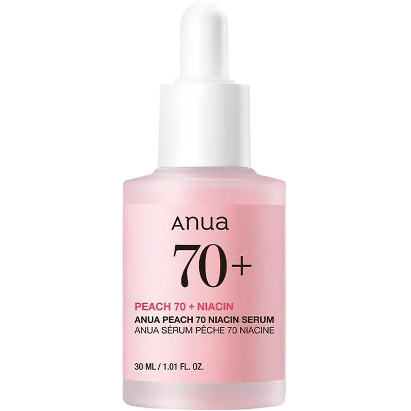 Anua Peach 70% Niacin Serum Ορός Προσώπου με Νιασίνη που Βελτιώνει την Υφή της Επιδερμίδας & Αφήνει το Δέρμα Λαμπερό & Φωτεινό 30ml