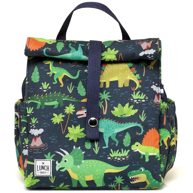 The Lunch Bags Kids 1 Τεμάχιο Κωδ 81260- Dinosaurs,Ισοθερμικό Τσαντάκι Φαγητού Χειρός με Σχέδιο Δεινόσαυρους