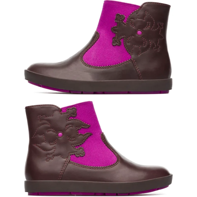 CAMPER Twins - Μπότες Για - Κόκκινο,Μοβ, Μέγεθος 27, Smooth leather