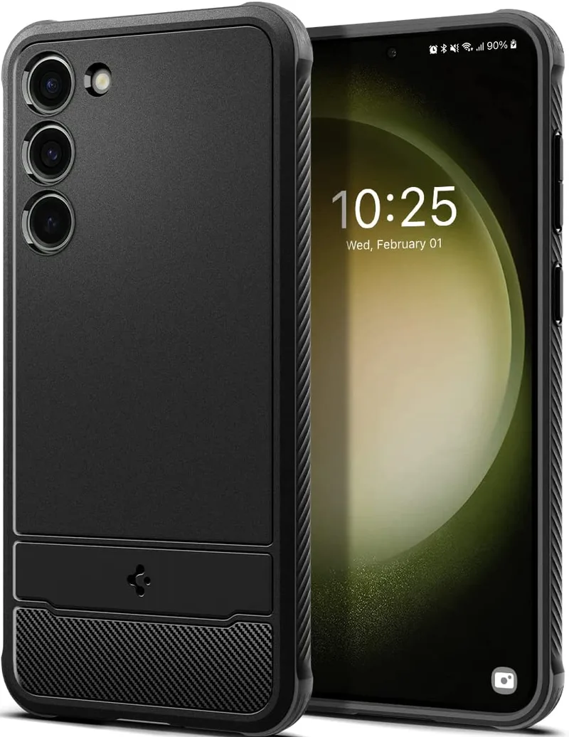 Spigen Θήκη Rugged Armor Samsung Galaxy S23 - Matte Black (ACS05711)