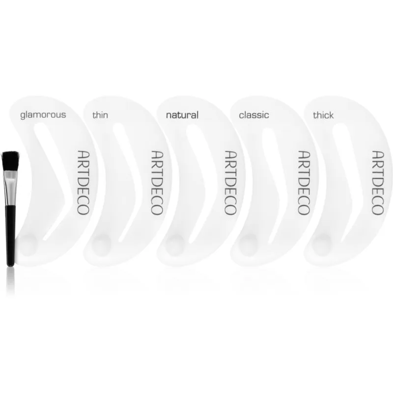 ARTDECO Brush πινέλο για τα φρύδια με πρότυπα 1 τμχ