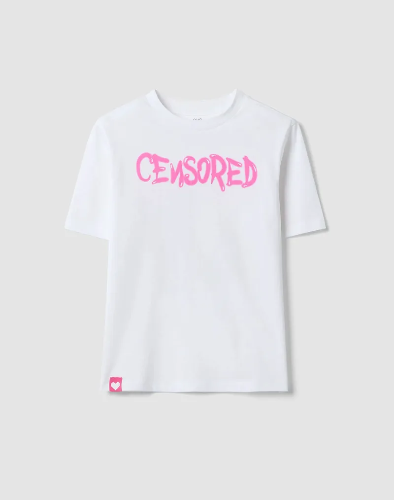 OVS PIXEL OVER T-SHIRT 2656905-BRILLIANT WHITE White