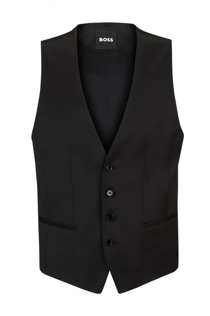 BOSS ΓΙΛΕΚΟ ΚΟΣΤΟΥΜΙΟΥ H-HUGE-VEST-B1 ΜΑΥΡΟ