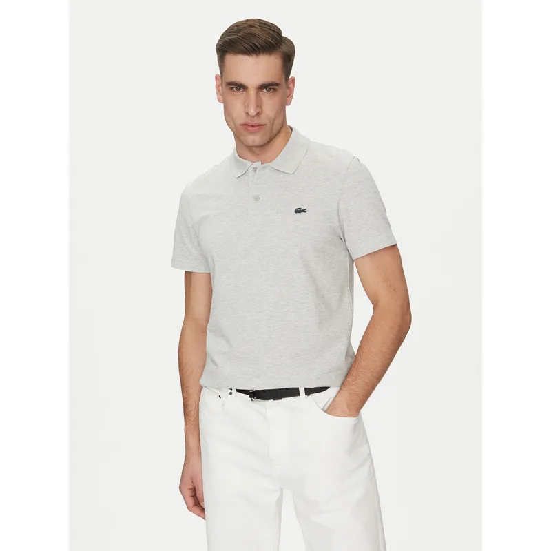 Lacoste Polo DH5522 Γκρι Regular Fit
