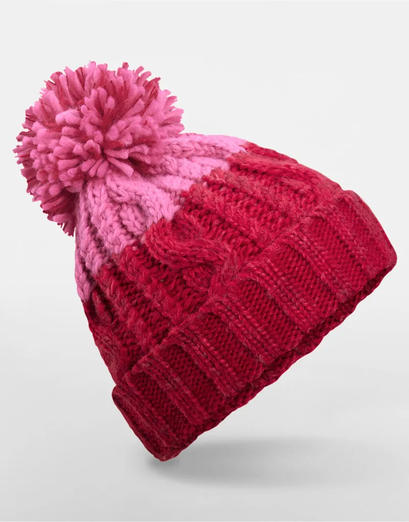 Σκούφος Beanie B437 Beechfield Classic Red/True Ροζ