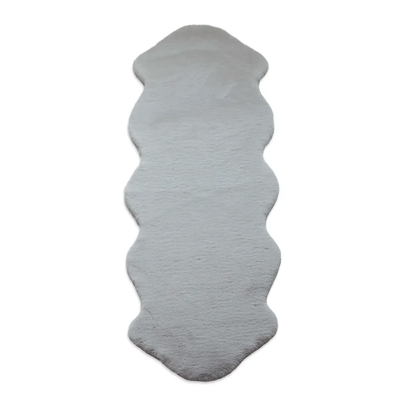 Χαλί Διαδρόμου Γούνινο (80x200) New Plan Puffy FC6 Light Grey