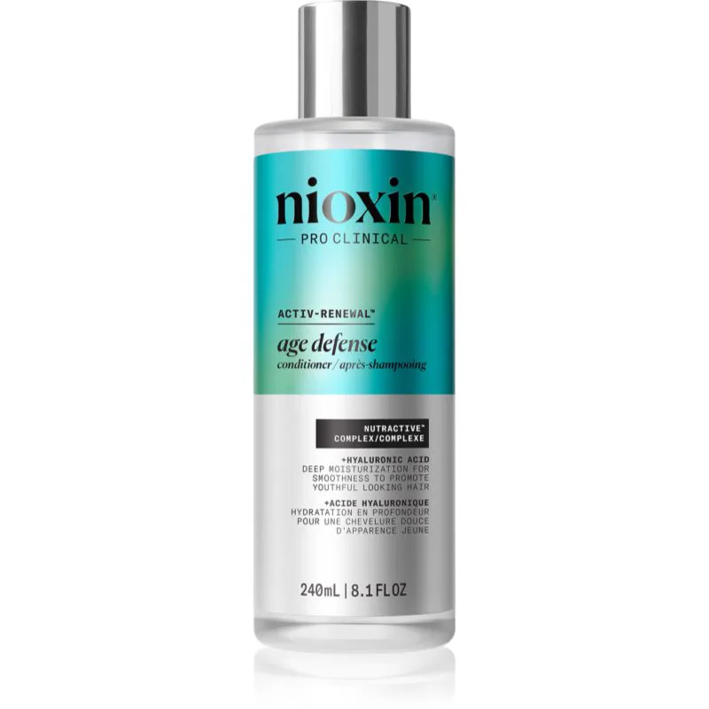 Nioxin Age defense Conditioner ενυδατικό μαλακτικό ενάντια στη γήρανση για όλους τους τύπους μαλλιών 240 ml