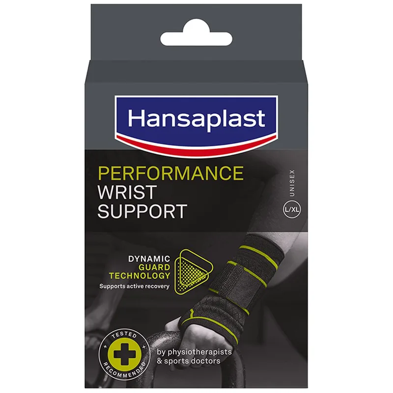 Hansaplast Performance Wrist Support Περικάρπιο Υψηλής Στήριξης που Διευκολύνει την Ταχύτερη Αποκατάσταση 1 Τεμάχιο - L/XL