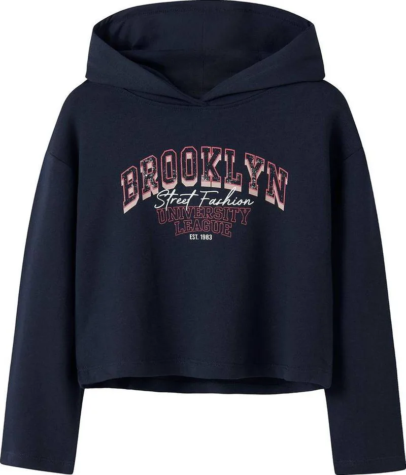 HOODIE NAME IT NKFVIALA RLX 13246337 ΣΚΟΥΡΟ ΜΠΛΕ (146-152CM)-(11-12 ΕΤΩΝ)