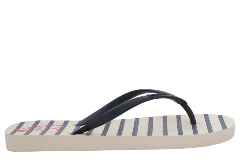Σαγιονάρες Mexx Celine MXC005101W-White-Navy Γυναικείο