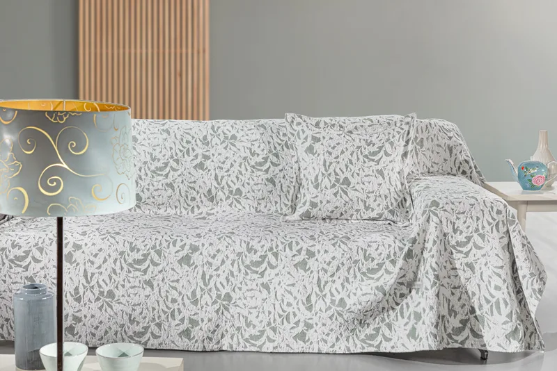Ριχτάρι Βαμακερό Chenille Διθέσιος 180x250εκ. Blossom Πράσινο Guy Laroche (Ύφασμα: Βαμβάκι 100%, Χρώμα: Πράσινο) - Guy Laroche - 5206480682254
