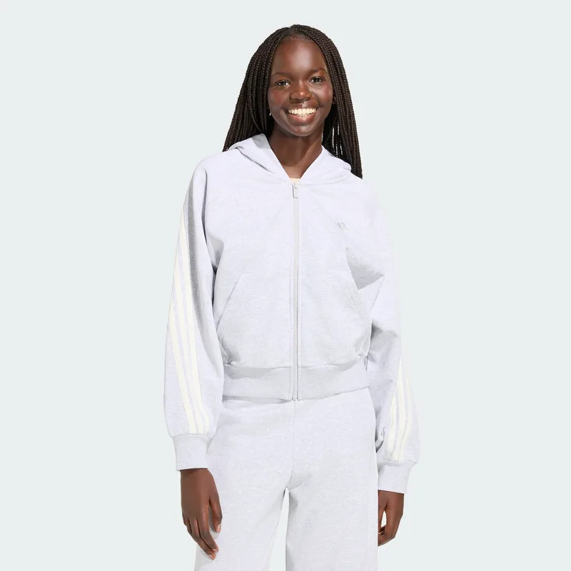 adidas sportswear W Kit 3-Stripes Full Zip Hoodie (9000280315_95092)