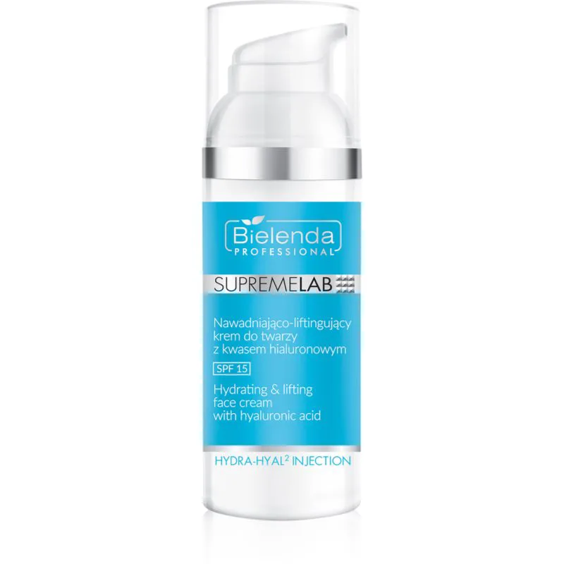 Bielenda Professional Supremelab Hydra-Hyal2 Injection 1,5% ανυψωτική κρέμα με υαλουρονικό οξύ SPF 15 50 ml