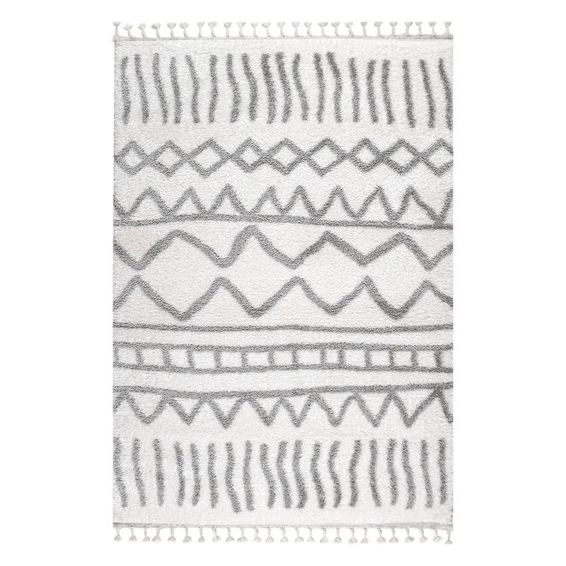 Χαλί (200x280) Polcarpet Silky Shaggy 633 Cream/Grey