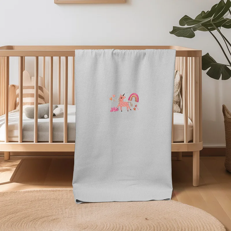ΚΟΥΒΕΡΤΑ ΠΙΚΕ ΚΟΥΝΙΑΣ 110X140 ADAM HOME UNICORN GREY